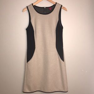 Creme and black dress